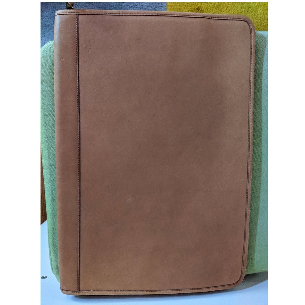 Coach Vintage Tan Leather Large Portfolio